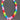 The Colette 🌈 neon heart beaded necklace