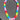 The Colette 🌈 neon heart beaded necklace