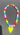 The Colette 🌈 neon heart beaded necklace