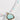 Dainty Aqua Pastel Seed Bead Necklace
