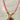 Colorful three stone charm necklace