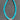 Turquoise beads with square crystal