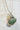 Green and Gold Twisty Shell Charm Necklace