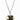 Large Gold Puffy Heart on a Leather Cord