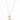 Hot Pink Pavé Heart Gold Safety Pin Necklace