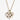 Mother of Pearl Heart with Crystals