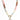 Neapolitan Pastel Beaded Star Charm Necklace