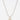 Neutral Seed Bead Flower Charm Necklace