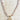Neutral Tone Seed Bead Charm Necklace