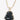 Black Resin Buddha Necklace — 14k Gold Filled Halo