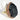 Matte Black Onyx Buddha Face Ring with Amber Crystal Halo