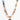 Golden Evil Eye with the Saltwater Sunset Beaded Necklace Stack