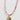 Neutral Pink Seed Bead Gold Evil Eye Charm Necklace