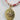 Neutral Pink Seed Bead Gold Evil Eye Charm Necklace
