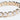 Stretchy Gold Pearl Heart Bracelet