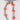 Orange heart zebra phone strap