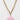Pastel Pink Enamel Heart Neklace