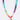 Rainbow Gemstone Gold Heart Necklace