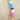Gold Beaded Bracelet with Matte Neon Rainbow Rondelles