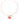 Red Wire Necklace with Enamel Heart and Elephant Charms