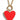 Large Red Enamel Heart Necklace